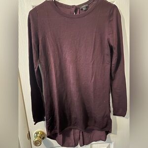 COS 100% Wool And Silk Plum Colored XS Sweater Dress
